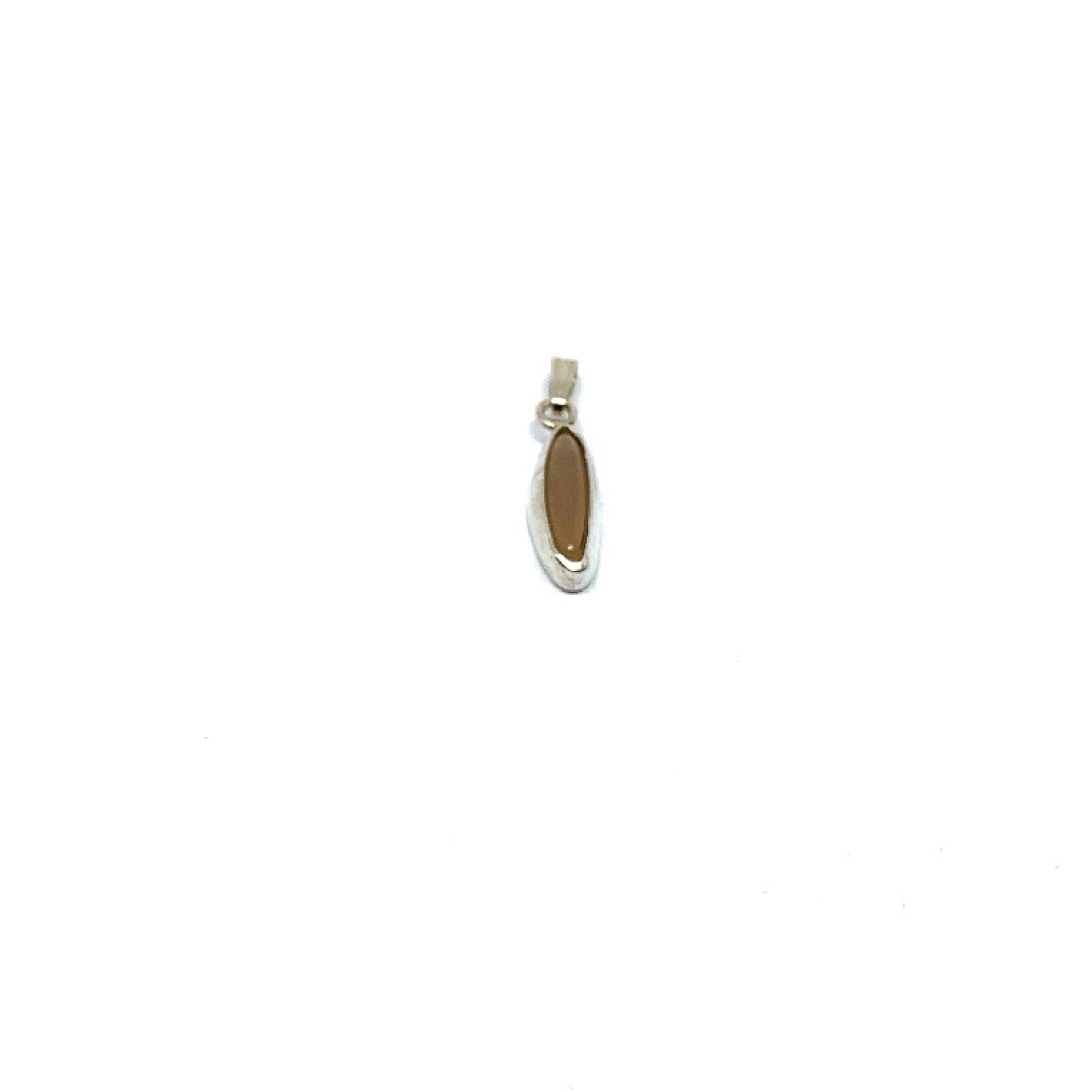 Grijze agaat hanger