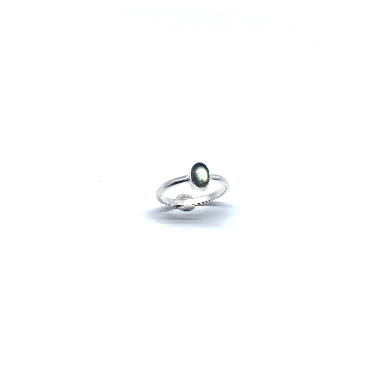 Labradoriet Ring ovaal