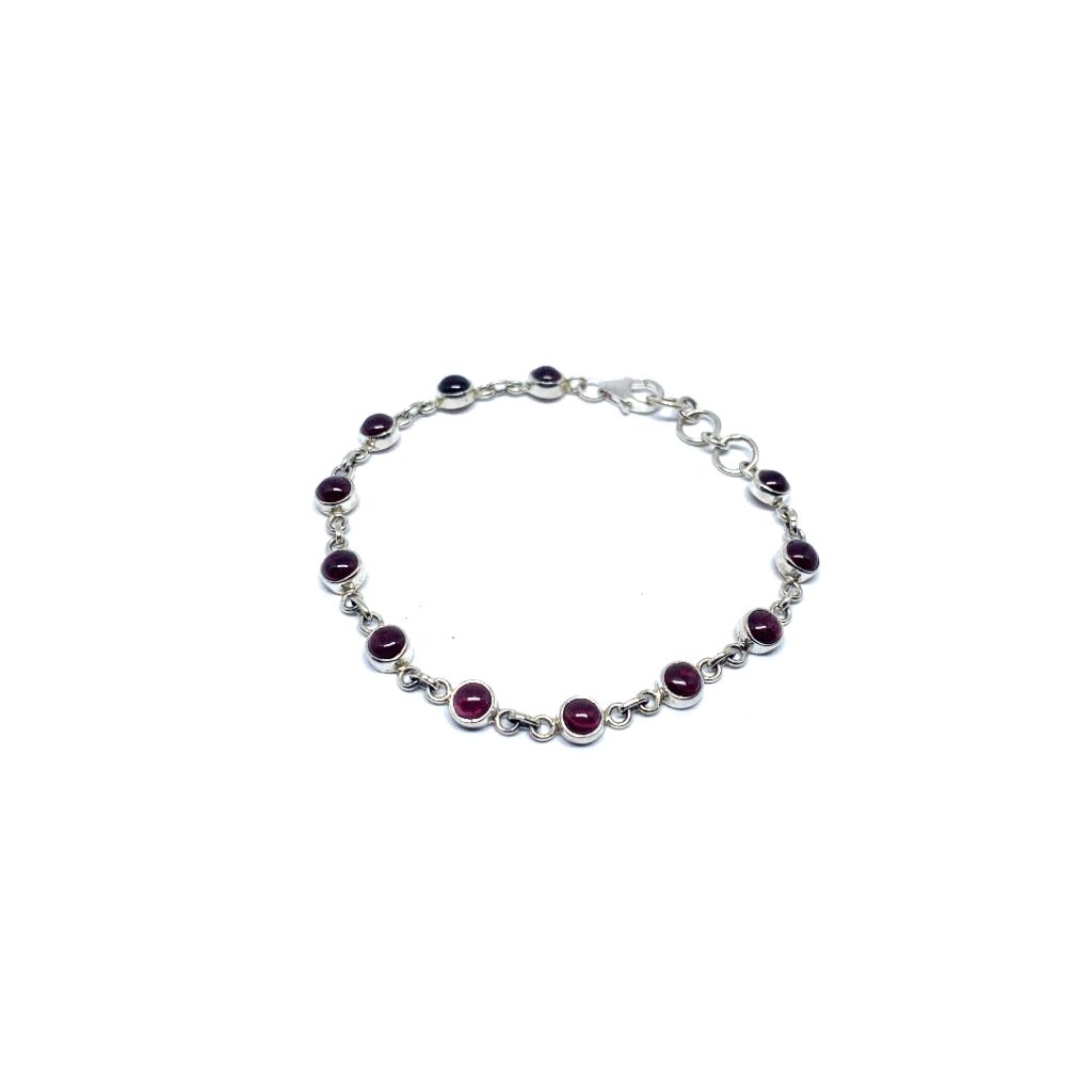 Granaat armband verstelbaar