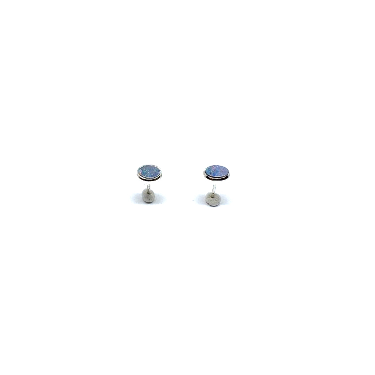 Opaal oorbellen studs ovaal