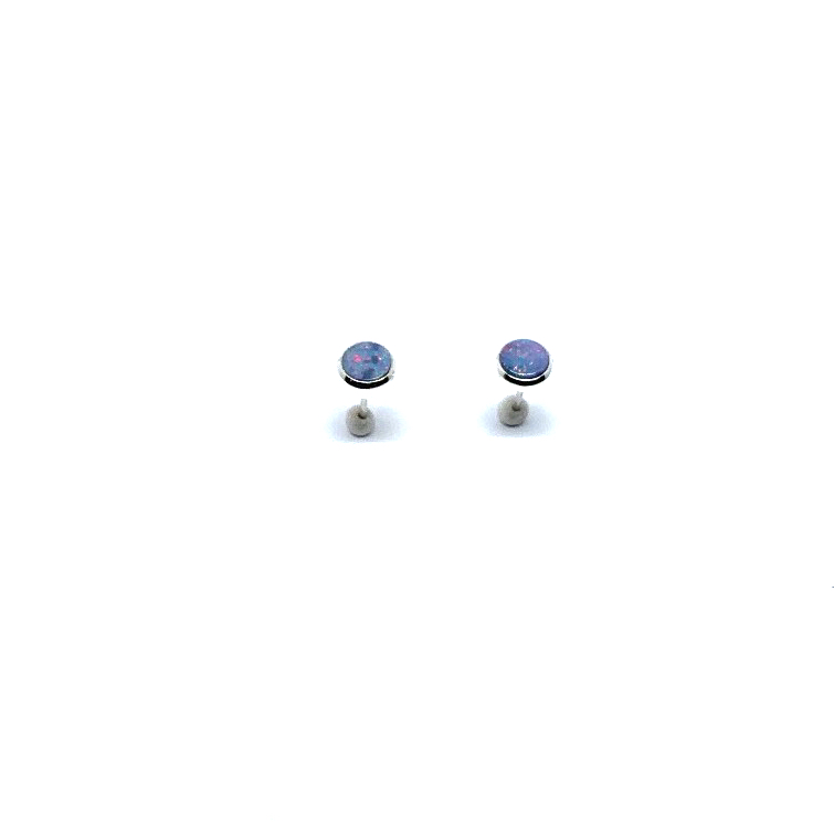 Opaal oorbellen studs rond