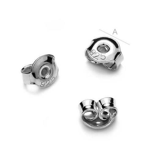 Achterkantjes vlinder model (925)set 5 x rezerve
