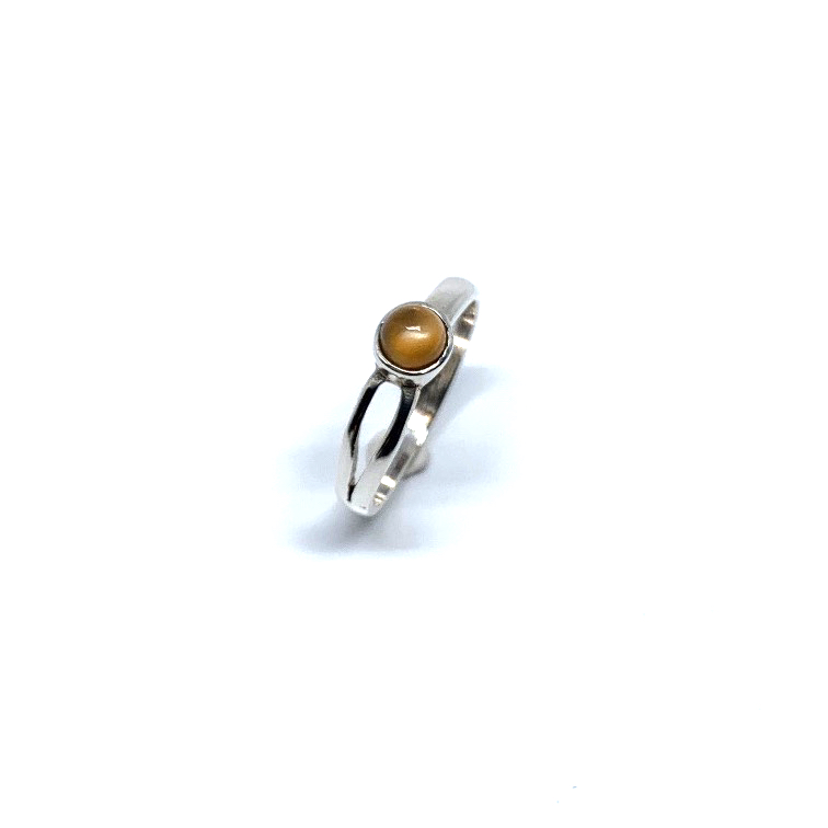 Maansteen ring oranje