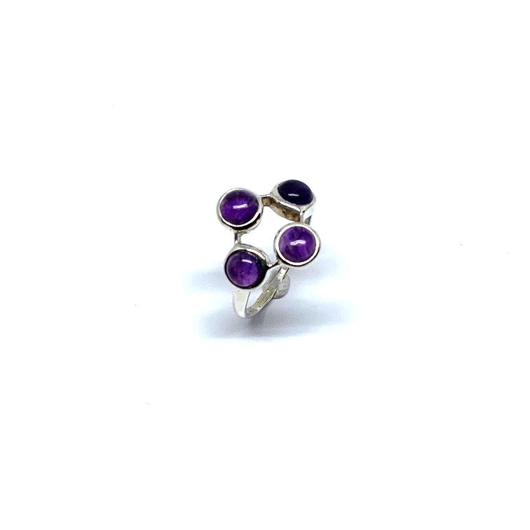 Amethist ring 4 stone
