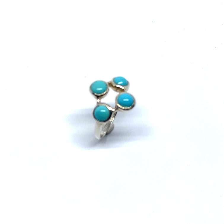Turkoois ring 4 stone