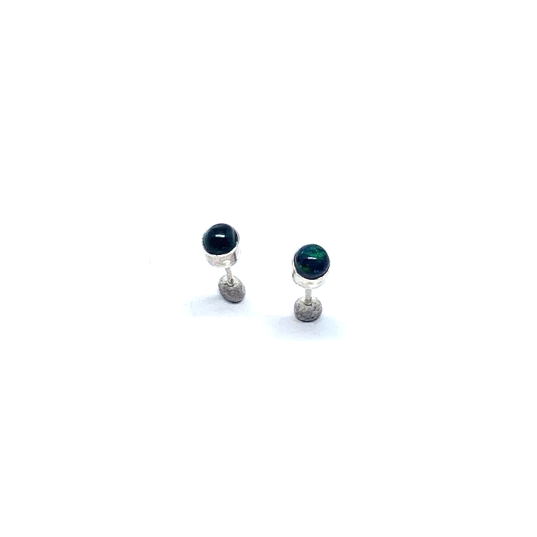 Black opaal studs