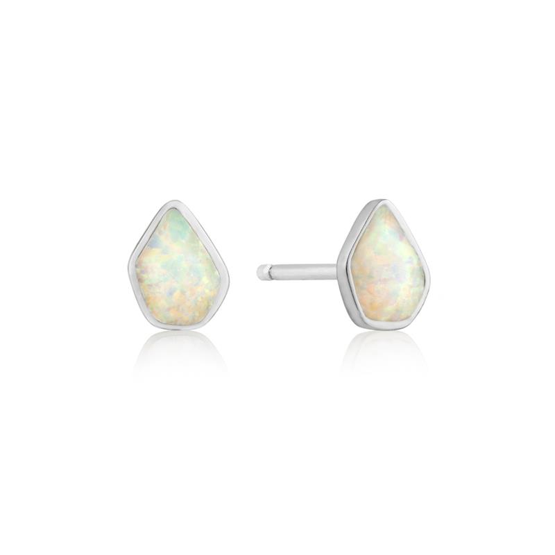 Opal colour stud earrings zilver ANIA HAIE