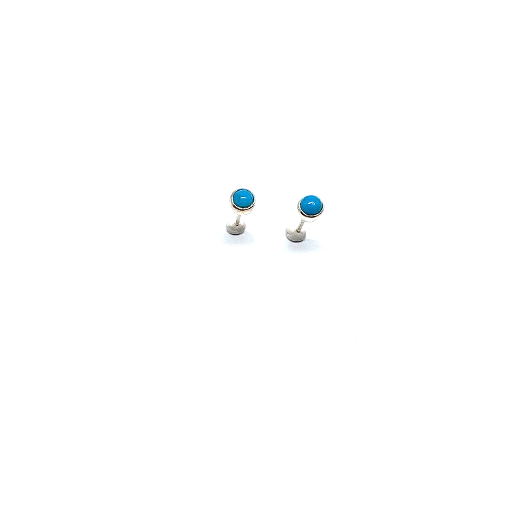 Turkoois oorbellen studs
