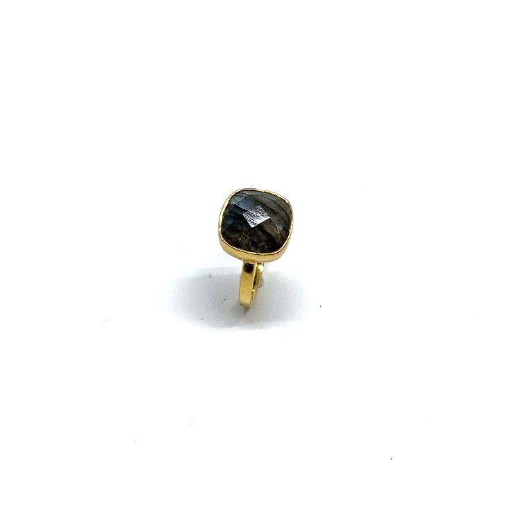 Labradoriet ring DOUBLE 24k