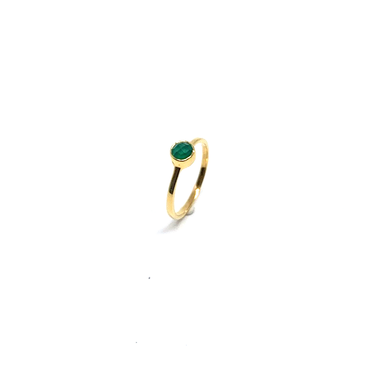 Groene Onix ring DOUBLE 24k