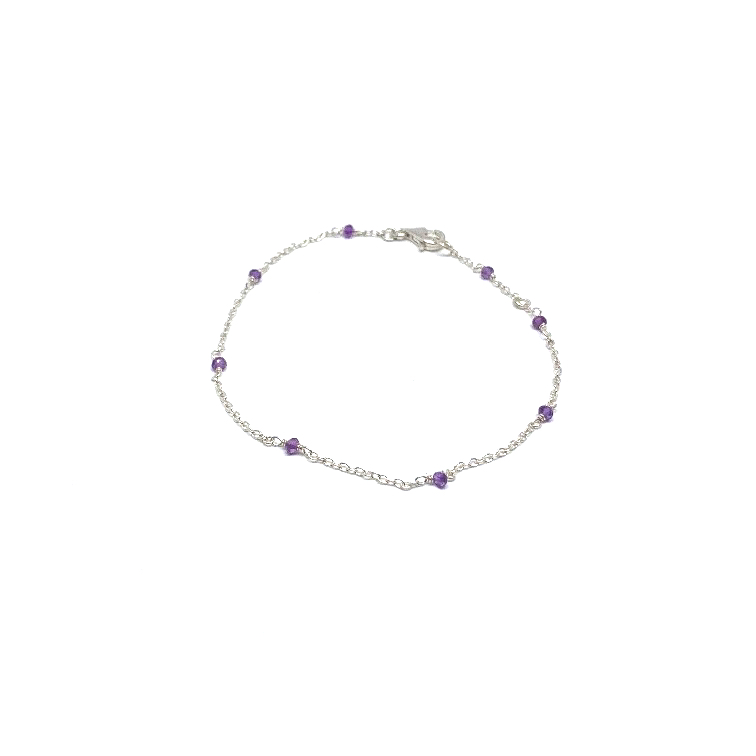 Amethist armbandje fijn