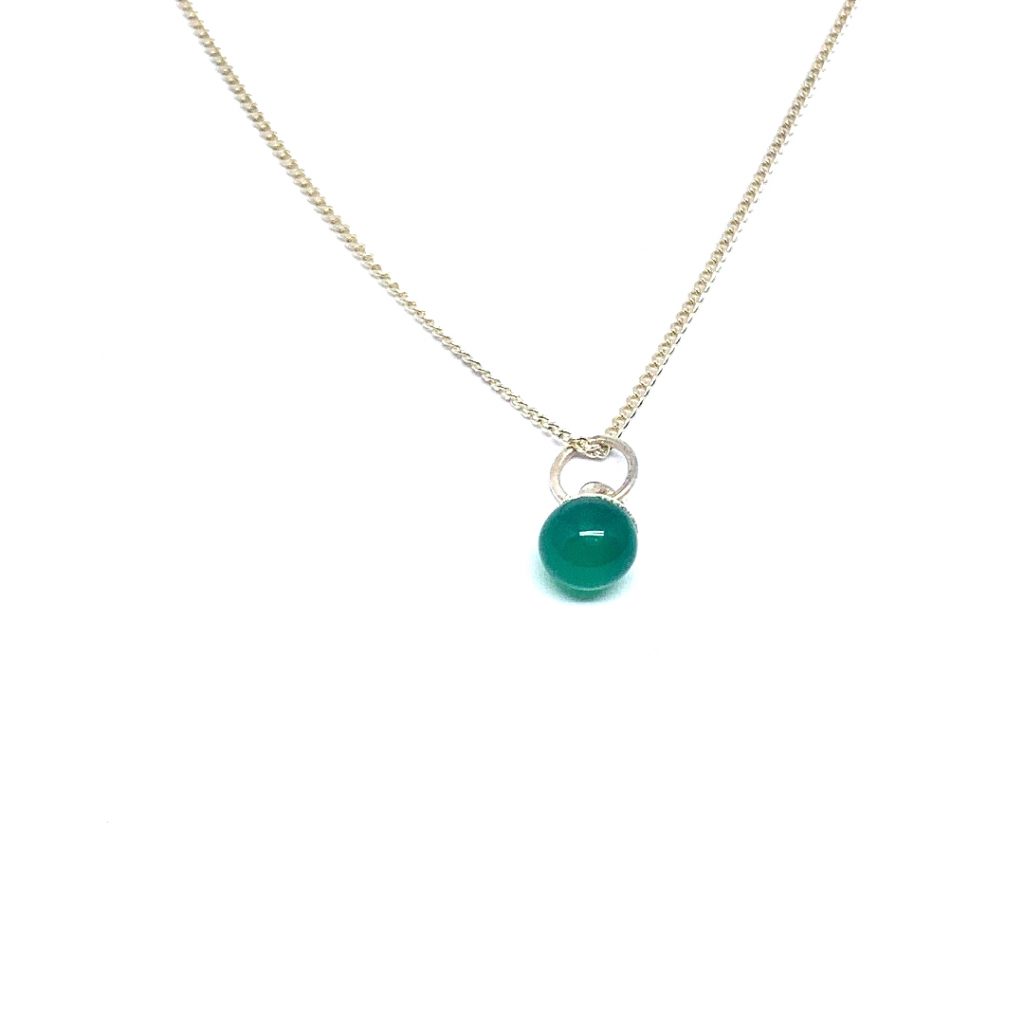 Groene Onix ketting 6 mm
