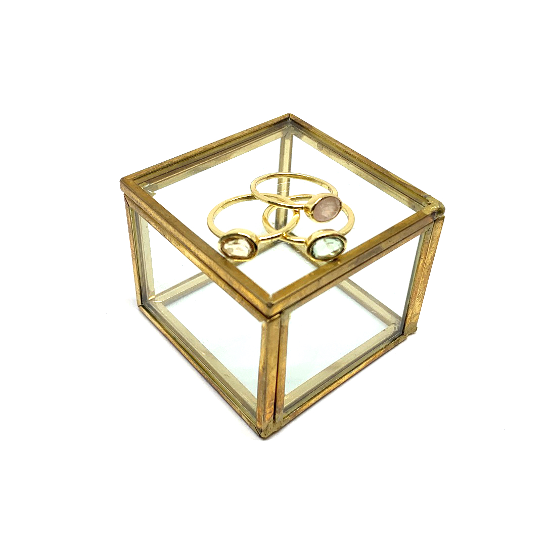 3 Rings pastel yellow Double 24k