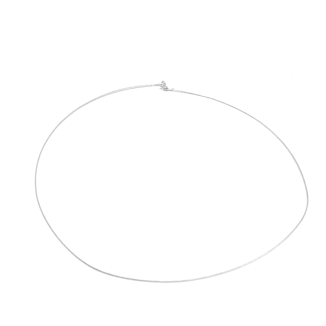 Spangdraad ketting 925zilver 42 cm