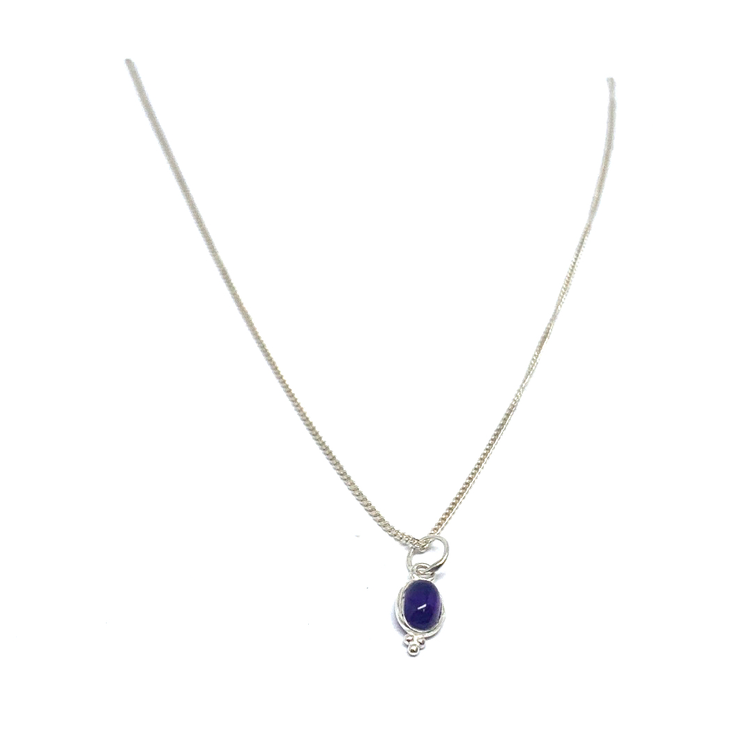 Ketting met Amethist klein 8mm