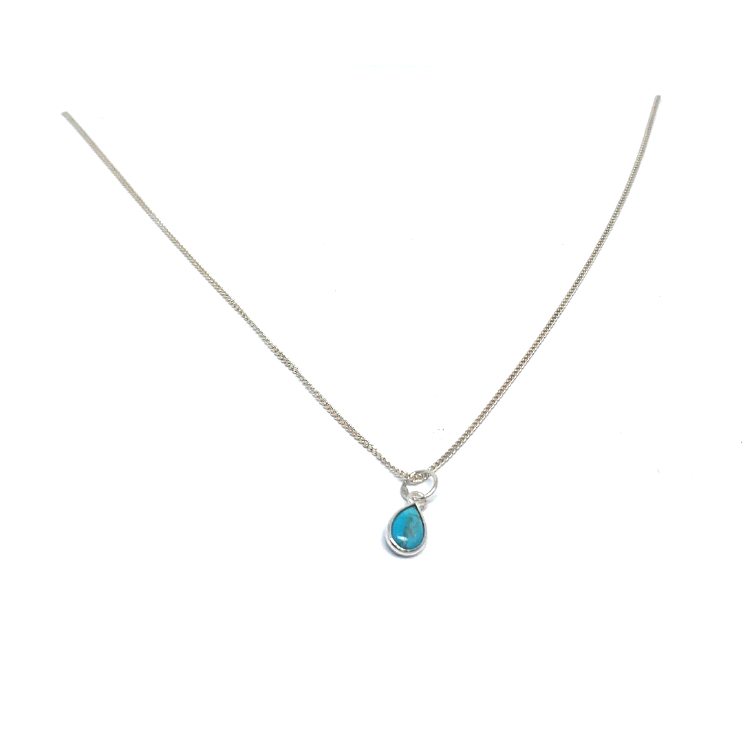 Ketting met turkoois klein 8mm