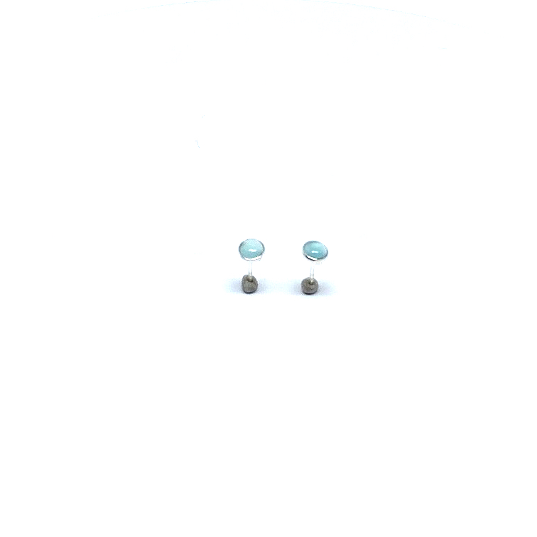 Grote oorbellen blauwe chalcedoon