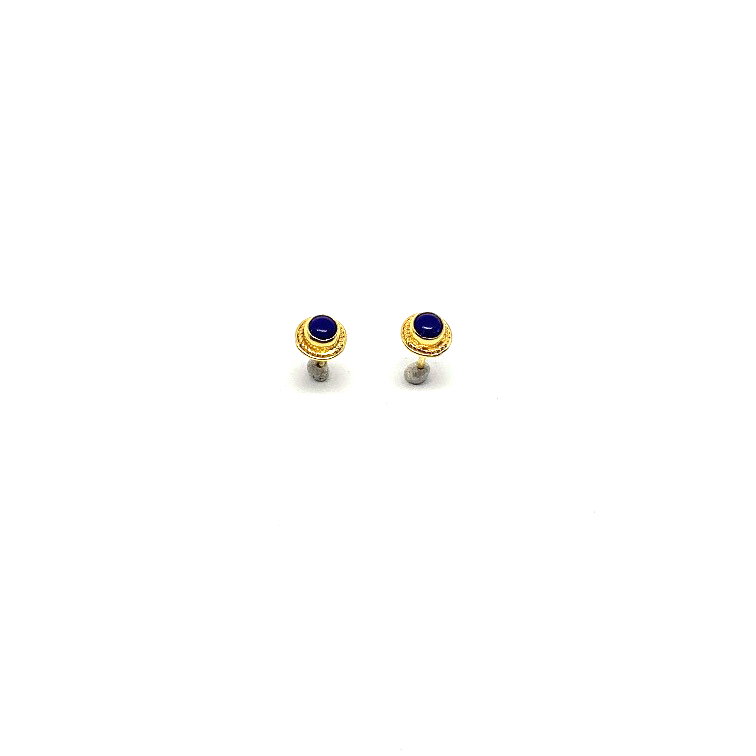 Blauwe Onix 24 k verguld sierrand